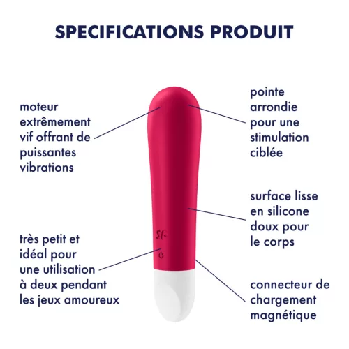 Ultra Power Bullet 1 Satisfyer Red Clitoral Stimulator