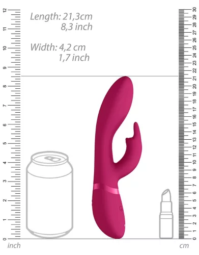 Vibro nyúl Zosia 21 x 3,7cm rózsaszín