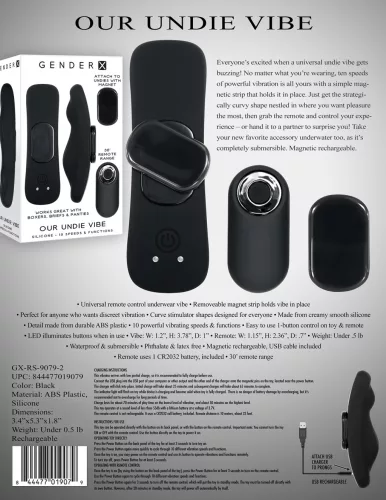 Undie Vibe 10 Vibrations távirányítású csiklóstimulátorunk