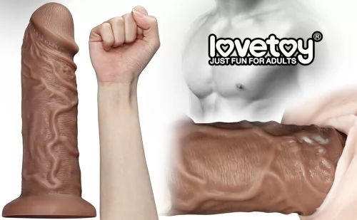 10.5'' Realistic Chubby Dildo Brown