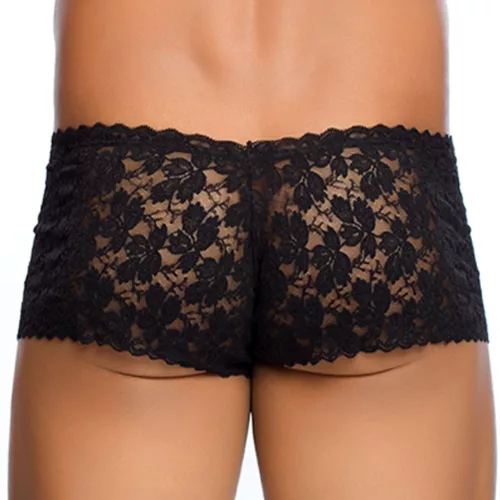 Szexi boxer csipke LACE MoB Black-L/XL