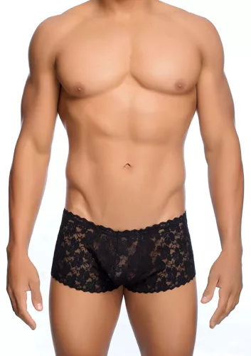 Szexi boxer csipke LACE MoB Black-L/XL