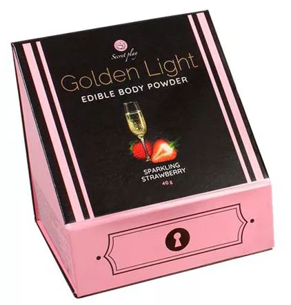 Ehető testpor Golden Light Strawberry Sparkling Wine 40g