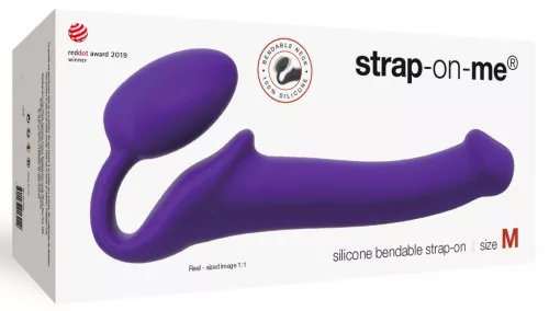 Dildo dugó STRAP-ON-ME Hajlítható M 16 x 4 cm Lila
