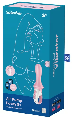 Fújható rezgő dugó légpumpa Booty 5 Satisfyer 10 x 5cm