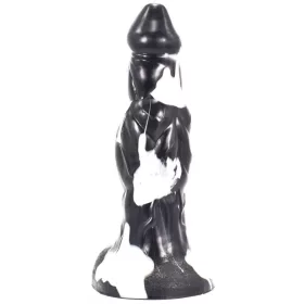 Wolorz – prémium fekete-fehér dildó 20 x 6 cm