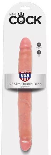 12" Slim Double Dildo Light