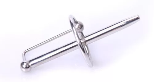 Húgycsőpiercing rúd gyűrűvel PRINCESS WAND 7,5cm x 6mm-30 mm