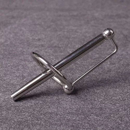 Húgycsőpiercing rúd gyűrűvel PRINCESS WAND 7,5cm x 6mm-32 mm