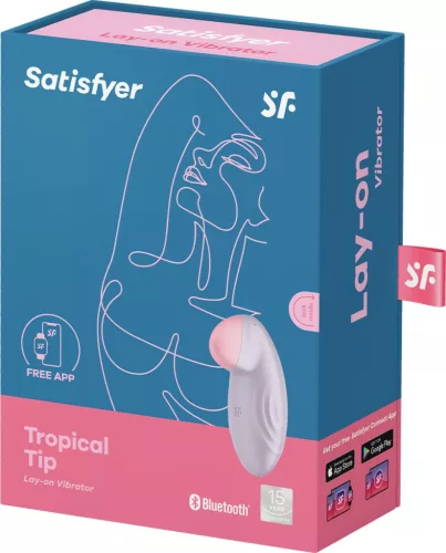 Trópusi tipű Satisfyer összekapcsolt klitoriszstimulátor