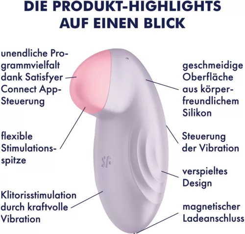 Trópusi tipű Satisfyer összekapcsolt klitoriszstimulátor