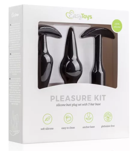 3 fekete Pleasure dugóból álló készlet