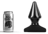 ALL BLACK – 17 cm-es prémium análdugó