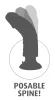 9" Vibrating Cock with Balls  Light