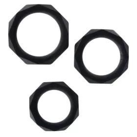 3 Black Power Halo szilikon kakasgyűrű