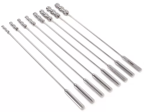 8 dilátorgyöngyből álló készlet 28 cm - átmérője 7-től 14mm-ig