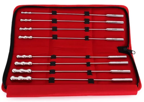 8 dilátorgyöngyből álló készlet 28 cm - átmérője 7-től 14mm-ig