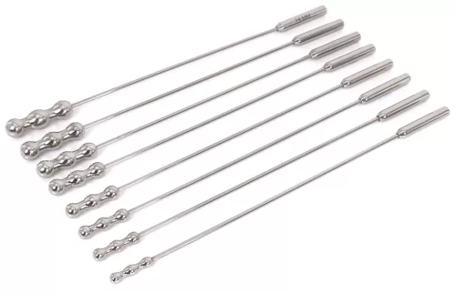 8 dilátorgyöngyből álló készlet 28 cm - átmérője 7-től 14mm-ig