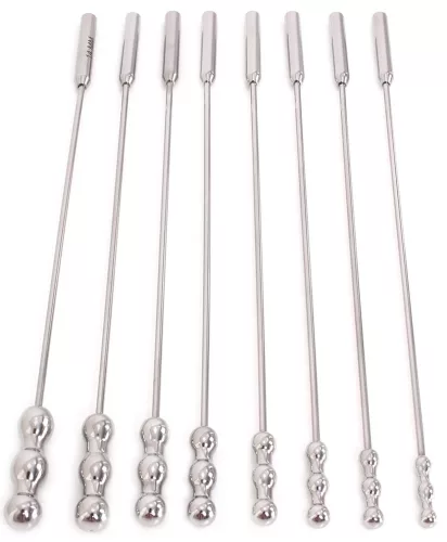 8 dilátorgyöngyből álló készlet 28 cm - átmérője 7-től 14mm-ig