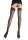 721101 SHEER STOCKING W/BACK SEAM LACE TOP O/S BLK-S/L