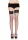 729037 FENCE NET STOCKING W/ LACE TOP O/S BLK