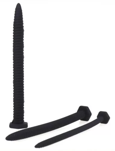 3 szilikon húgycsőrúdból álló készlet, 14,5 cm - átmérő: 6–13 mm