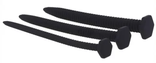 3 szilikon húgycsőrúdból álló készlet, 14,5 cm - átmérő: 6–13 mm