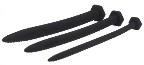 3 szilikon húgycsőrúdból álló készlet, 14,5 cm - átmérő: 6–13 mm
