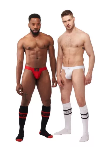 3 darabos Mister B TORONTO fehér-fekete-piros jsockstrap készlet-L