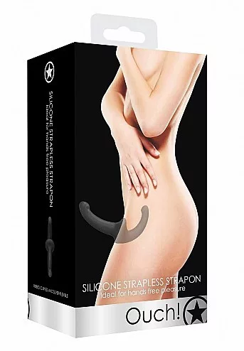 Pánt nélküli strap-on dildo - Fekete