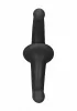 Pánt nélküli strap-on dildo - Fekete