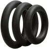 3 fekete szilikon gyűrűs 10 mm-es készlet