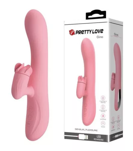 Vibrátoros nyúl Gina Pink