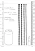 4 rúdból álló szett sporal csavarhoz 30 cm - átmérő 7-től 10mm-ig