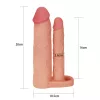 Add 2" Double Penis Sleeve