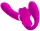 PRETTY LOVE - VALERIE DOUBLE STRAP-ON VIBRÁTOR 12 VIBRÁCIÓ LILA