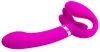 PRETTY LOVE - VALERIE DOUBLE STRAP-ON VIBRÁTOR 12 VIBRÁCIÓ LILA