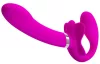 PRETTY LOVE - VALERIE DOUBLE STRAP-ON VIBRÁTOR 12 VIBRÁCIÓ LILA