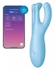 SATISFYER - HÁROMSZOROS 4 VIBRÁTOR ALKALMAZÁS KÉK