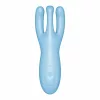 SATISFYER - HÁROMSZOROS 4 VIBRÁTOR ALKALMAZÁS KÉK