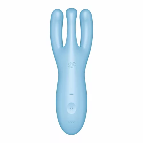 SATISFYER - HÁROMSZOROS 4 VIBRÁTOR ALKALMAZÁS KÉK