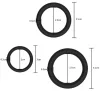 3 darabos Dick Stretch Black Cockrings készlet