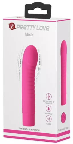 Vibrátor Mick Pretty Love 10 x 2,7 cm-es Fuschia