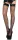 728291 FISHNET STOCKING W/VINYL TOP O/S BLK