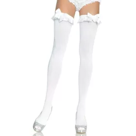 726010 NYLON OTK W/RUFFLE BOW O/S WHT