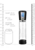 Automatikus péniszpumpa LCD kijelzővel 20 x 6 cm