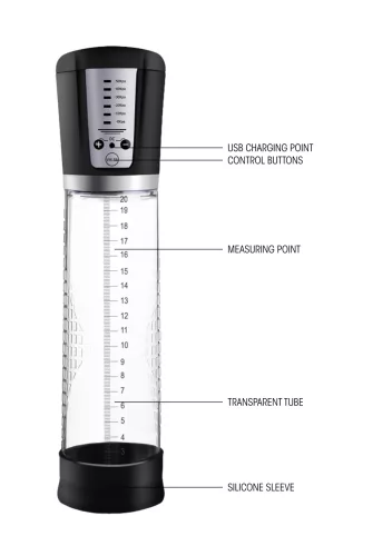 Automatikus péniszpumpa 20 x 6 cm