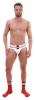 Boris – prémium fehér jockstrap férfiaknak-L