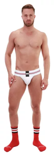 Boris – prémium fehér jockstrap férfiaknak-L