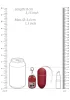 Vezeték nélküli rezgő tojás Splash 8 x 3,4 cm piros